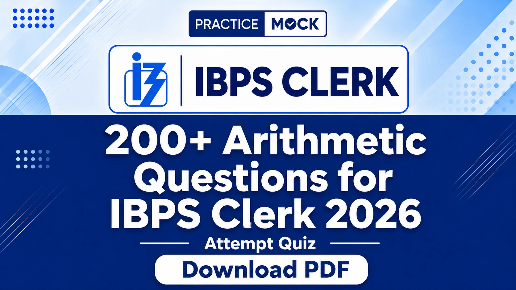 200 plus arithmetic questions for ibps clerk