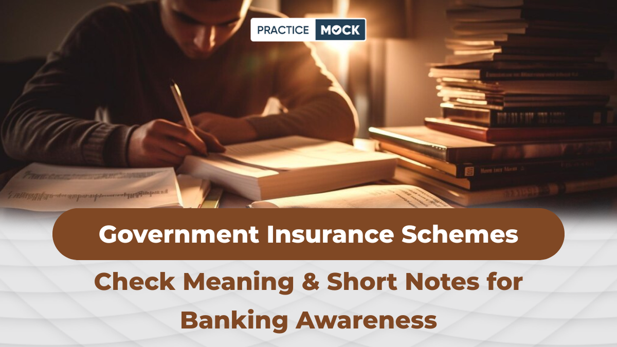 Government Insurance Schemes for Banking Awareness.