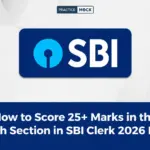 How to Score 25+ Marks in the English Section in SBI Clerk 2026 Exam?