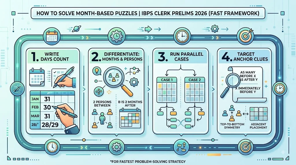 How to Solve Month Based Puzzles in IBPS Clerk Prelims Fast