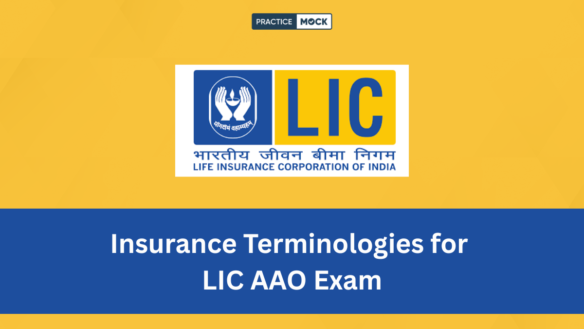 Learn Insurance Terminologies for LIC AAO Mains Exam