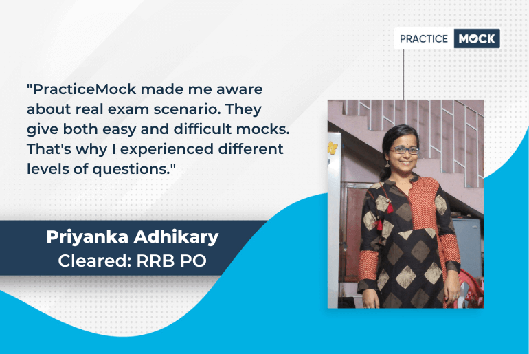 Success story of Priyanka Adhikary who cleared RRB PO exam.