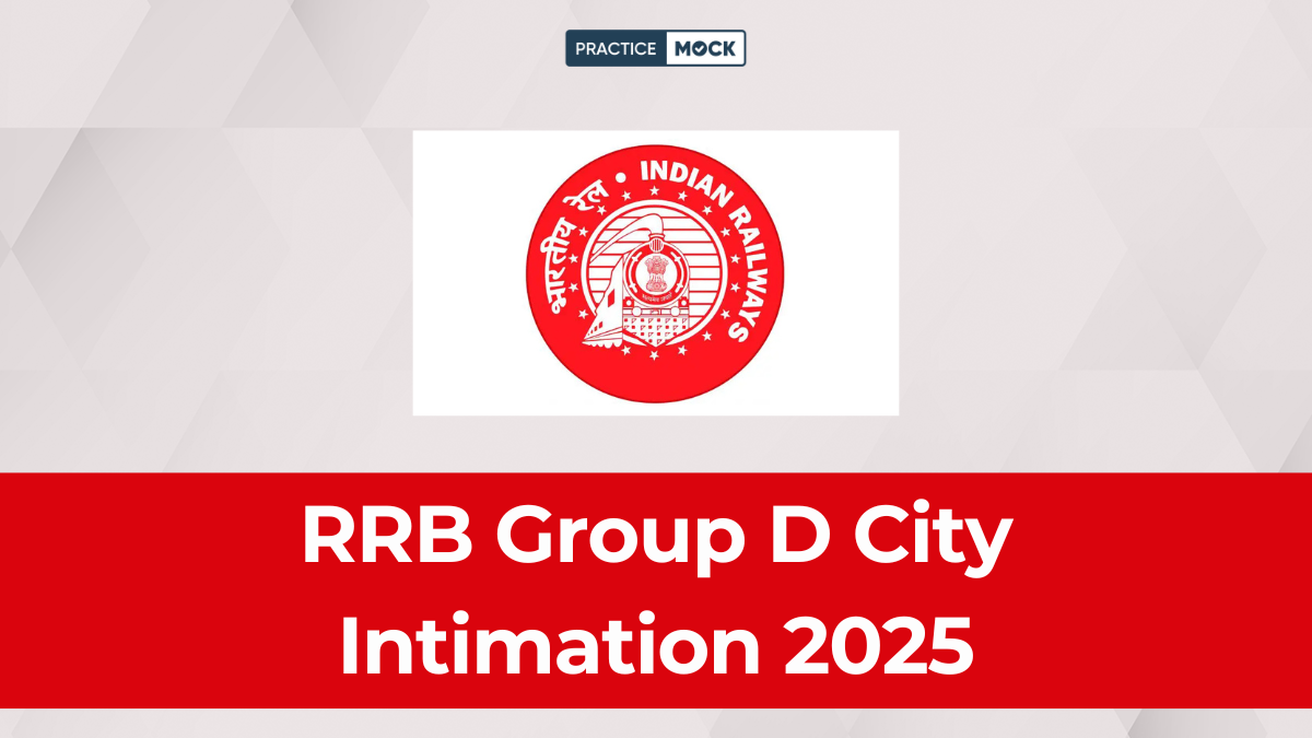 RRB Group D City Intimation 2025