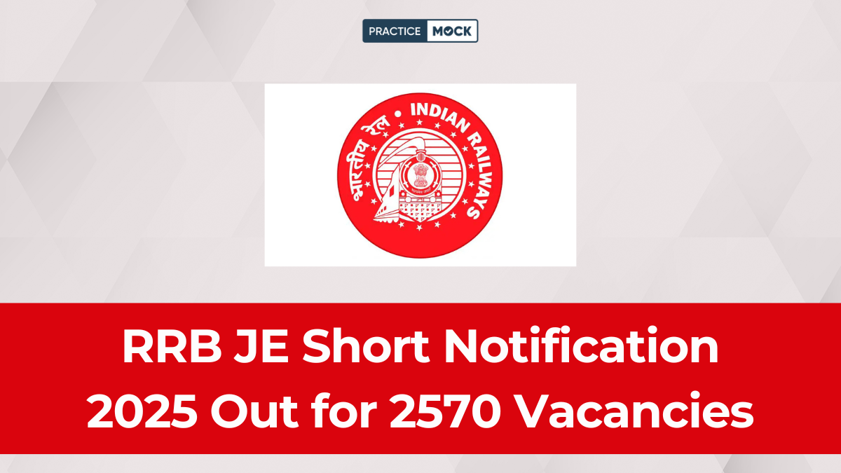 RRB JE Short Notification 2025 Out for 2570 Vacancies
