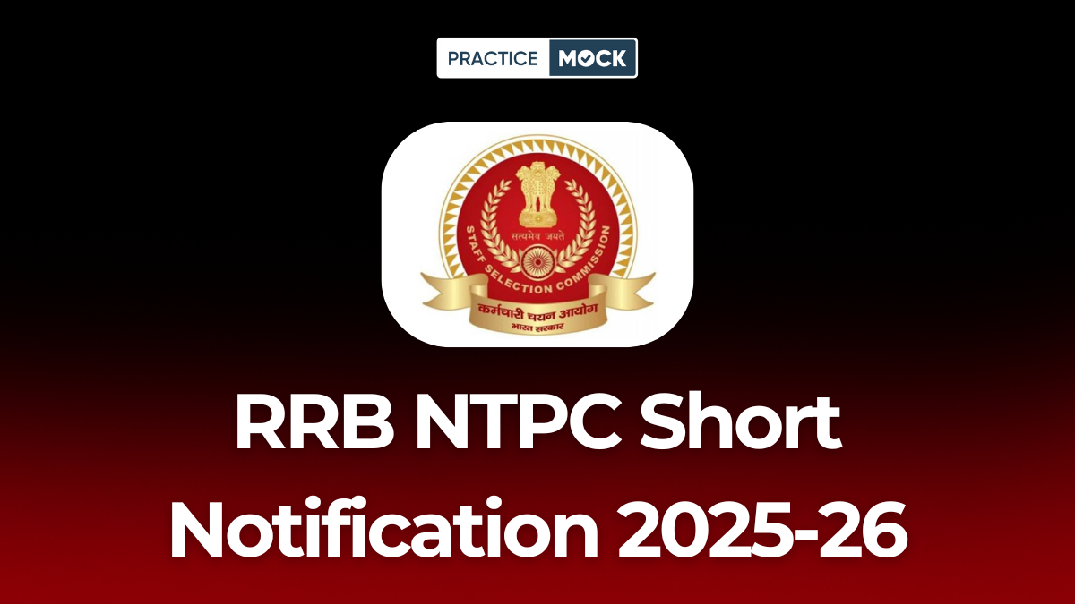RRB NTPC Short Notification 2025-26