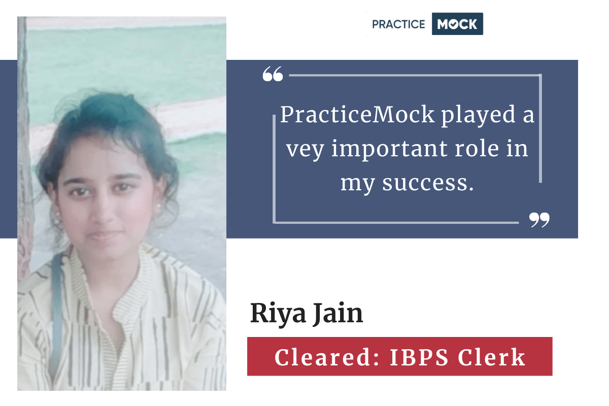 Success story of Riya Jain who cleared IBPS Clerk