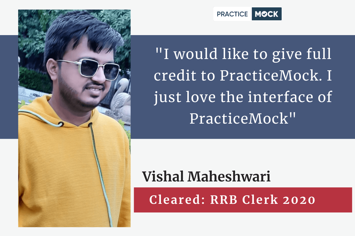 Success Story of Vishal Maheshwari who cleared RRB Clerk
