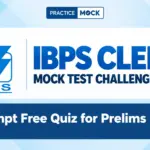 IBPS Clerk Mock Test Challenge 2026, Attempt Free Online Prelims Test