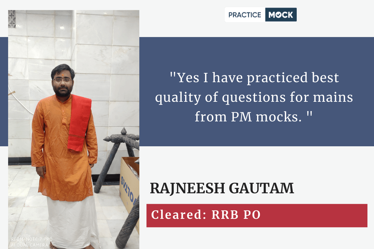 Success story of Rajneesh Gautam, who cleared RRB PO