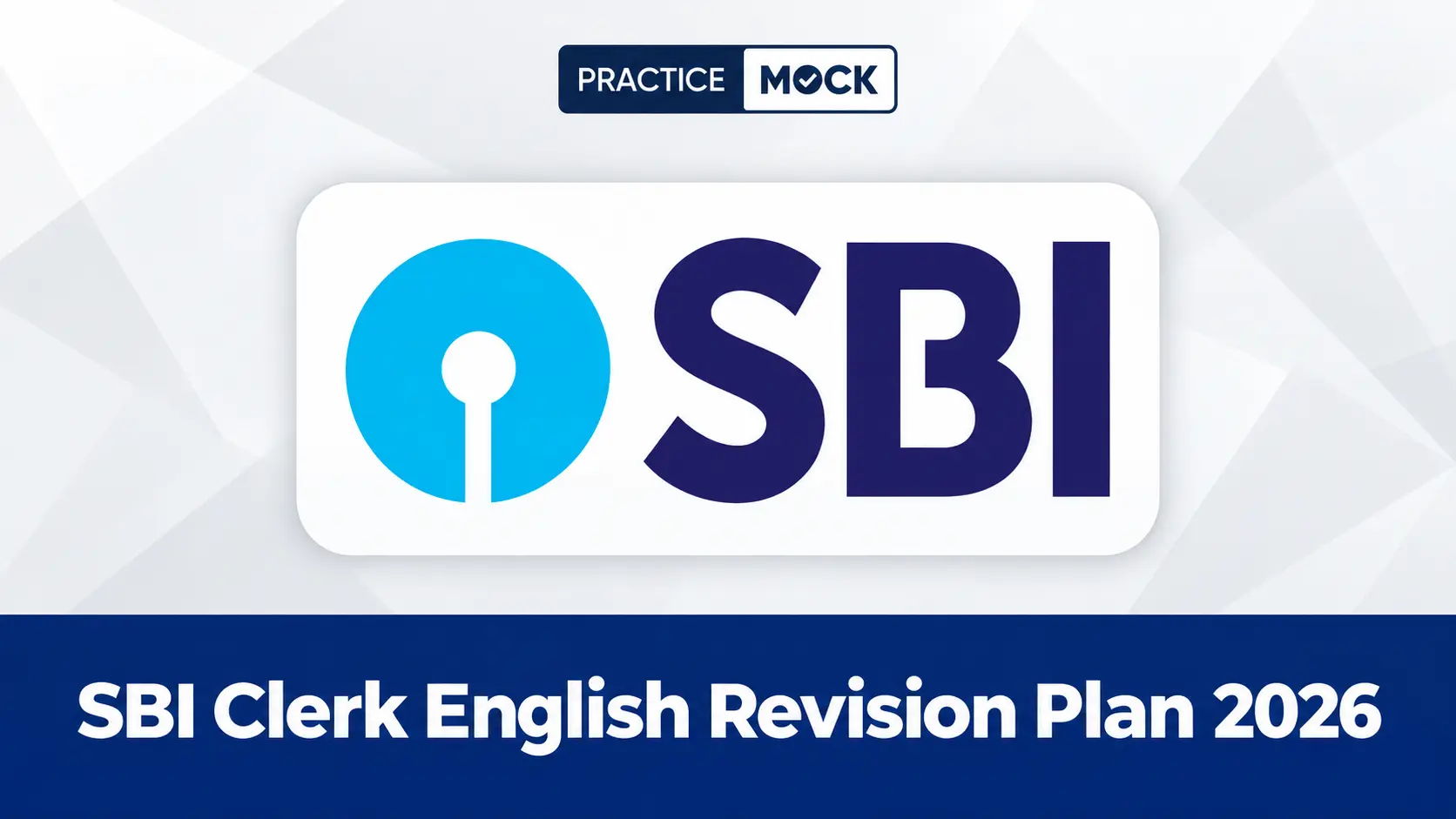 sbi clerk english revision plan