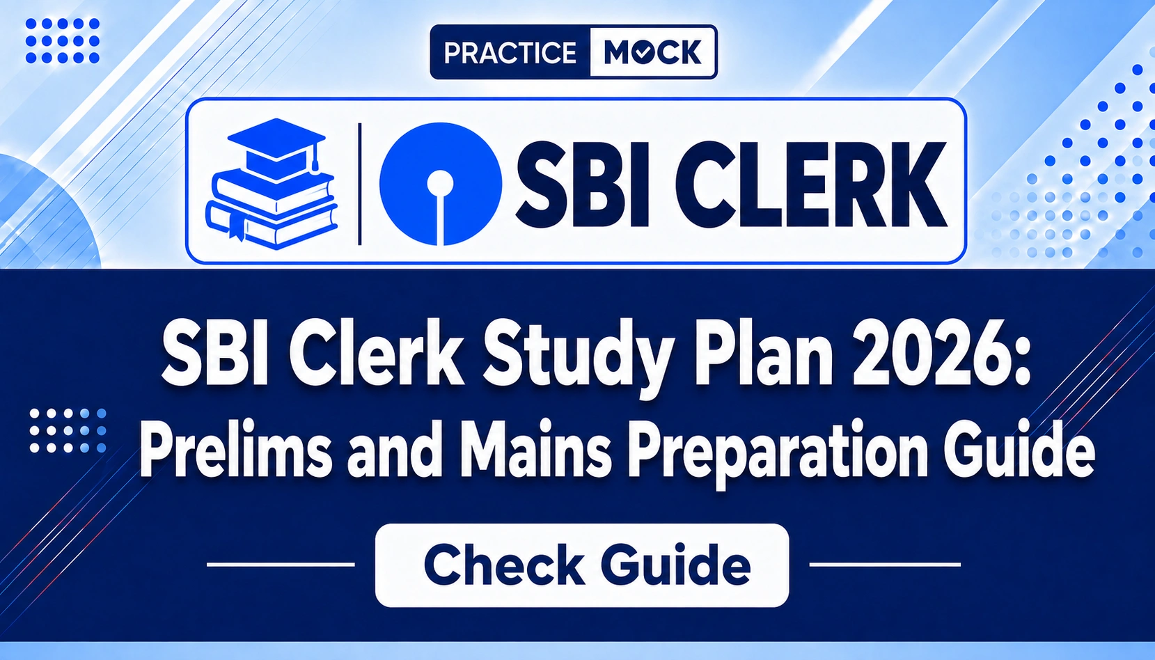 sbi clerk study planner
