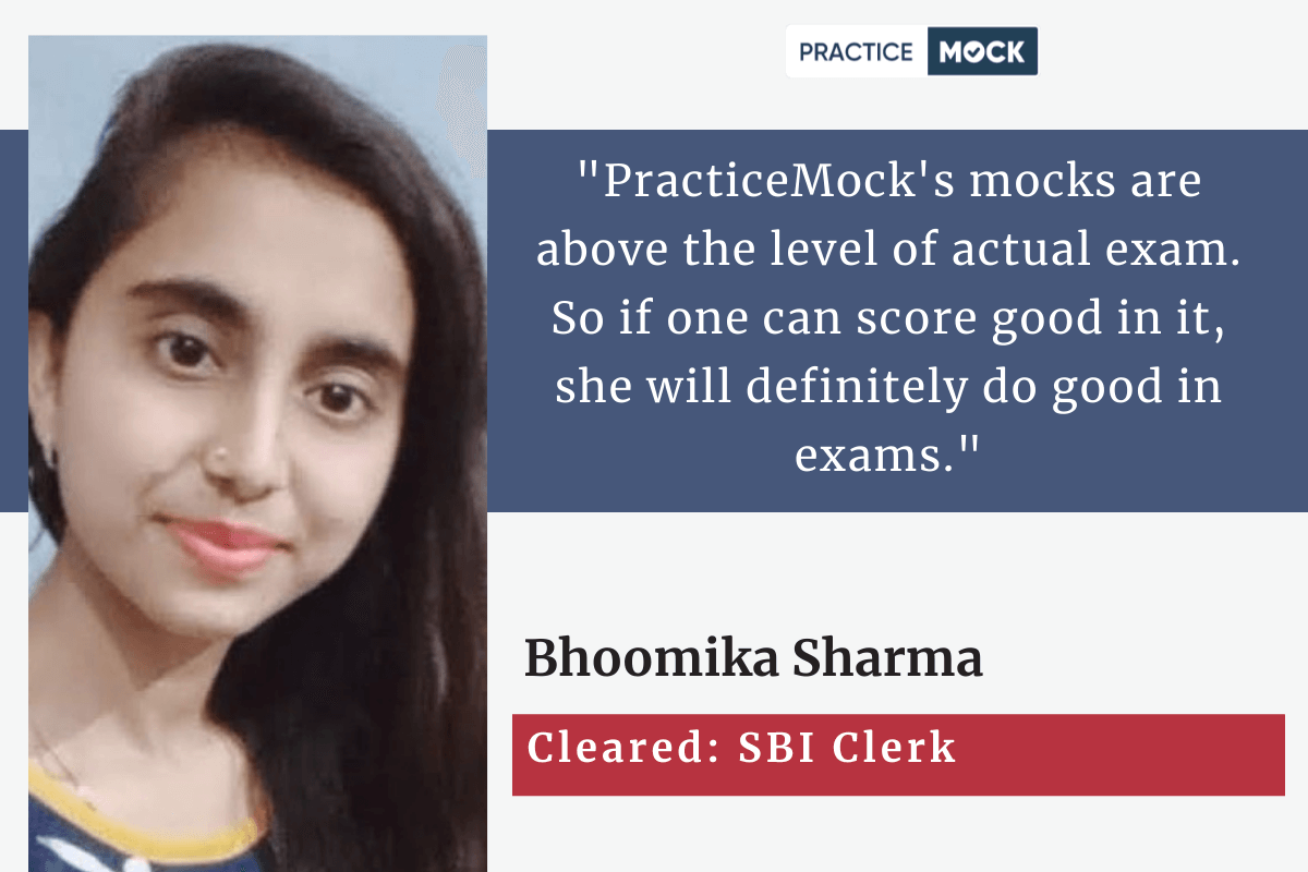 Success Story of Bhumika Sharma who cleared SBI Clerk Exam