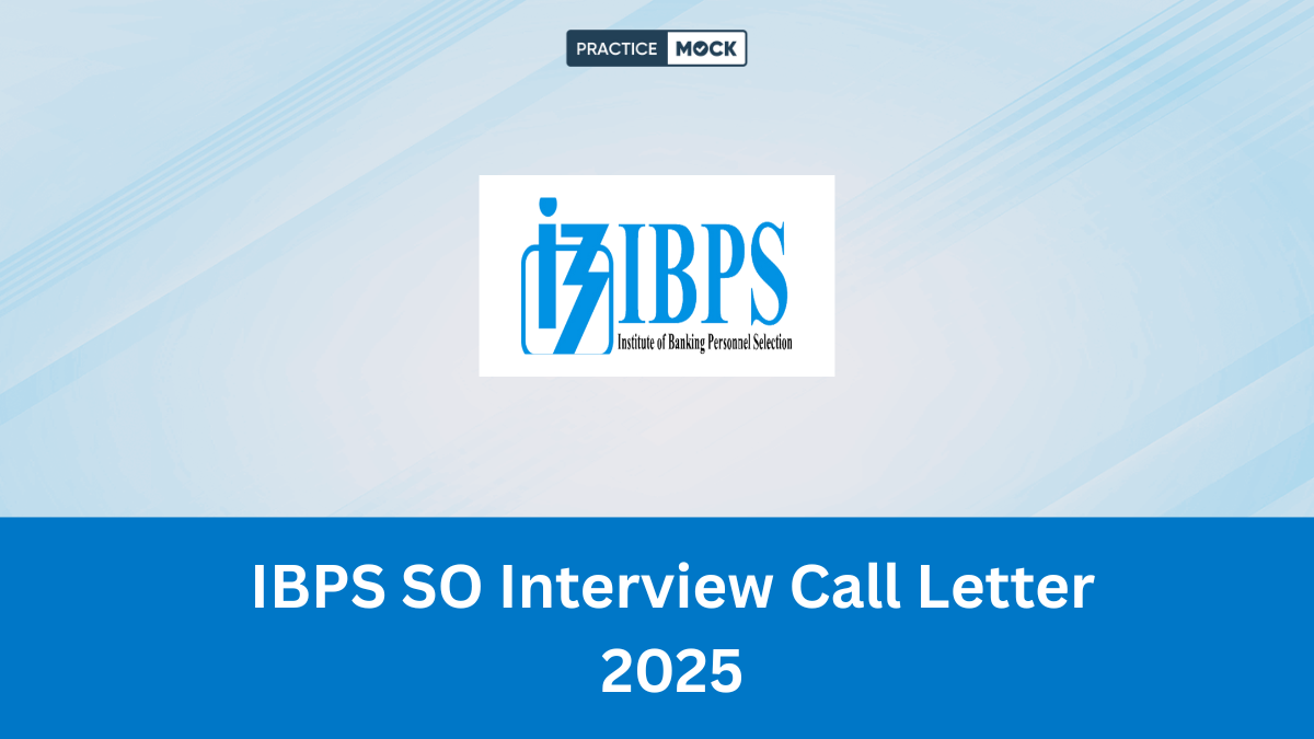 IBPS SO Interview Call Letter 2025
