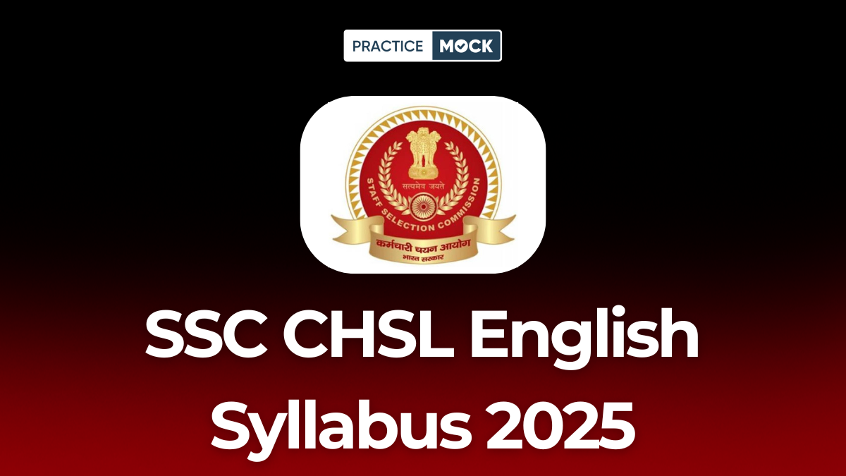 SSC CHSL English Syllabus 2025