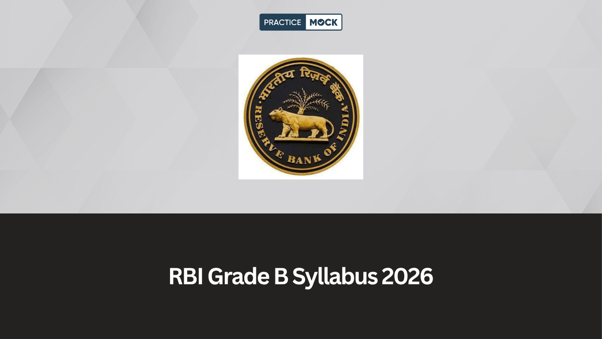 RBI Grade B Syllabus 2026