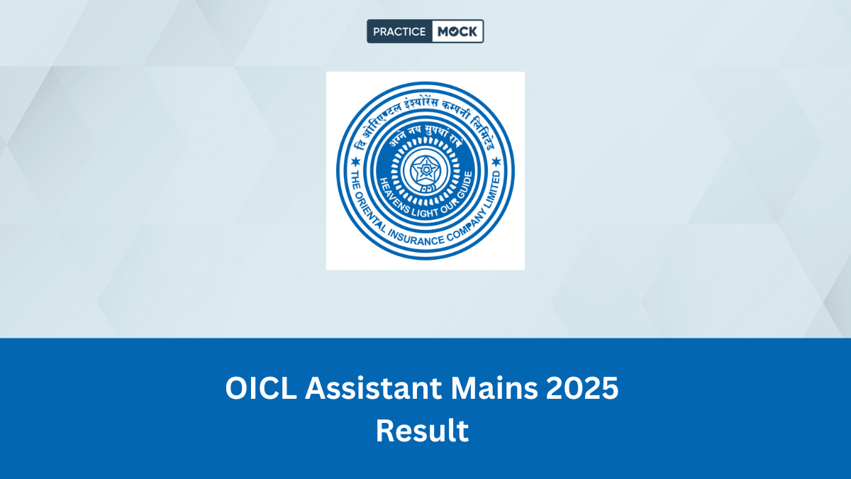 OICL Assistant Mains Result Out
