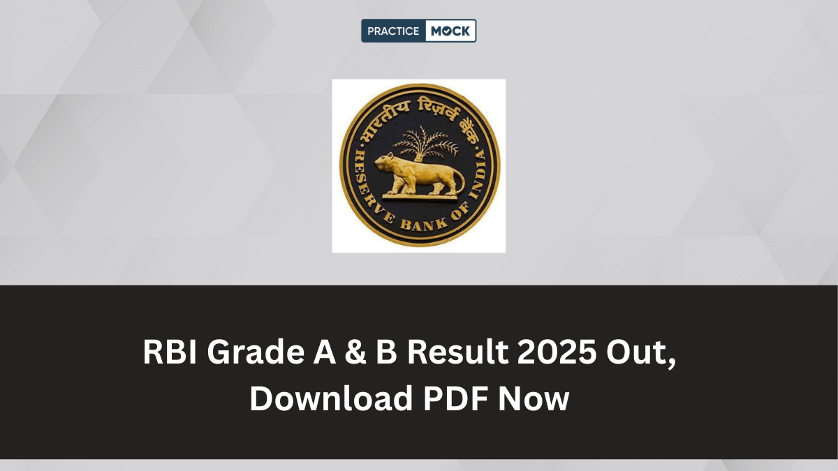 RBI Grade A & B Result 2025