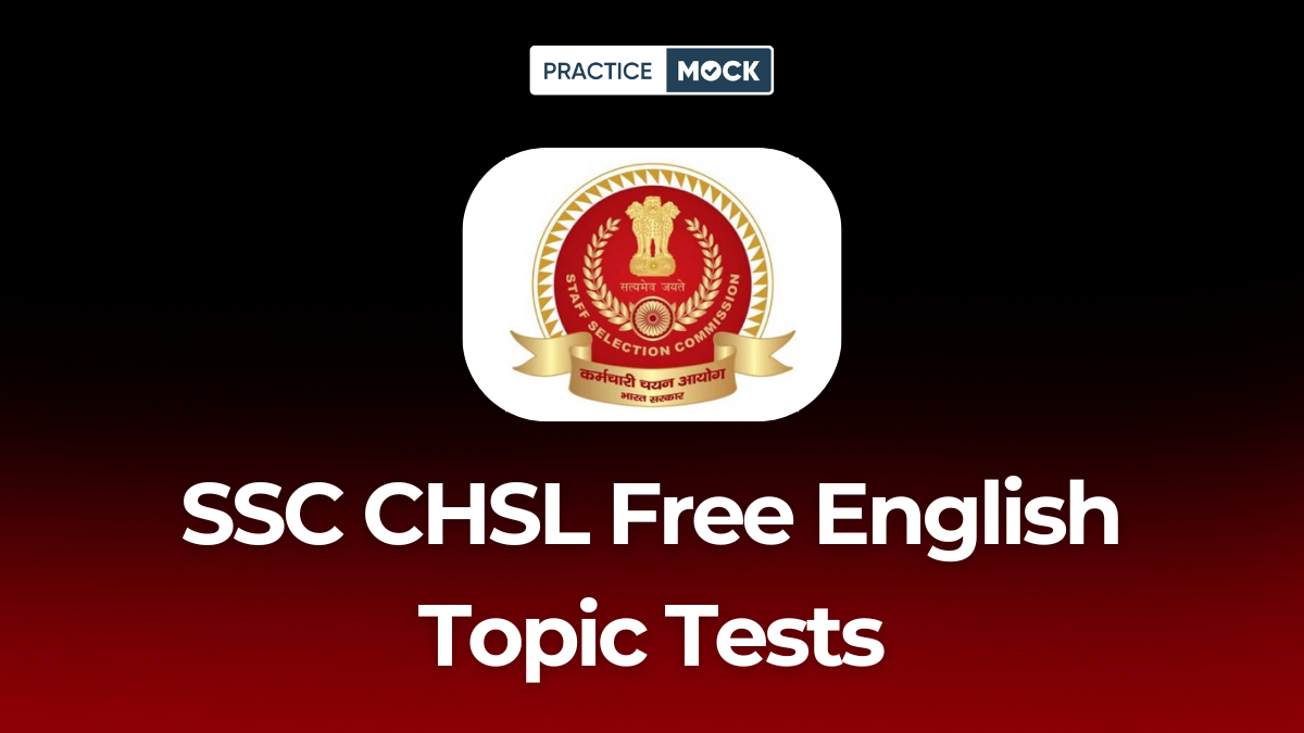 SSC CHSL English Topic Tests