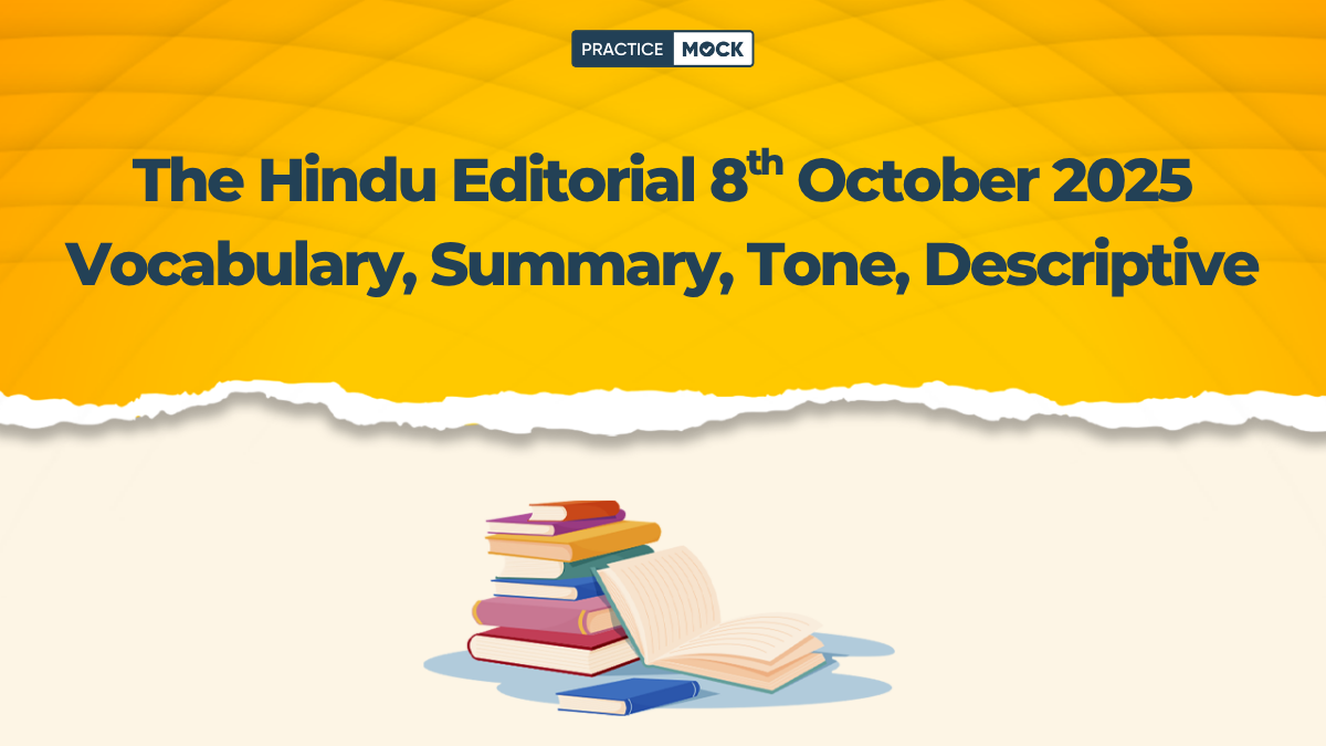 The Hindu Editorial 8th October 2025