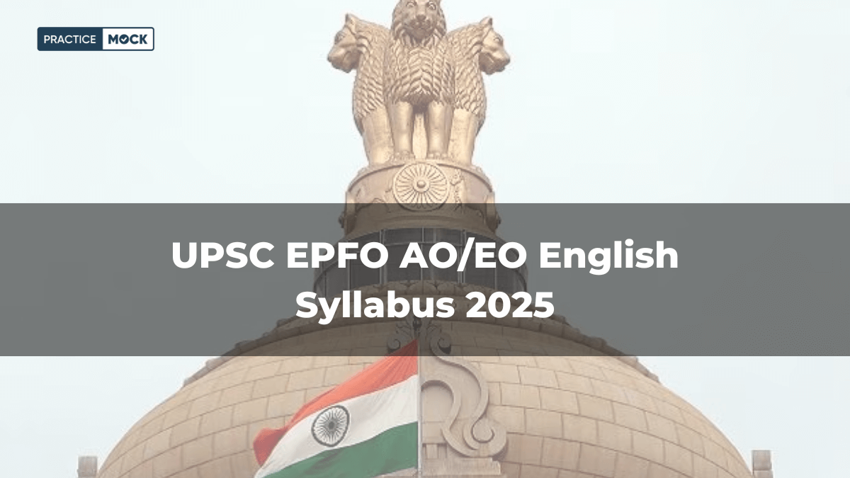 UPSC EPFO AOEO English Syllabus 2025