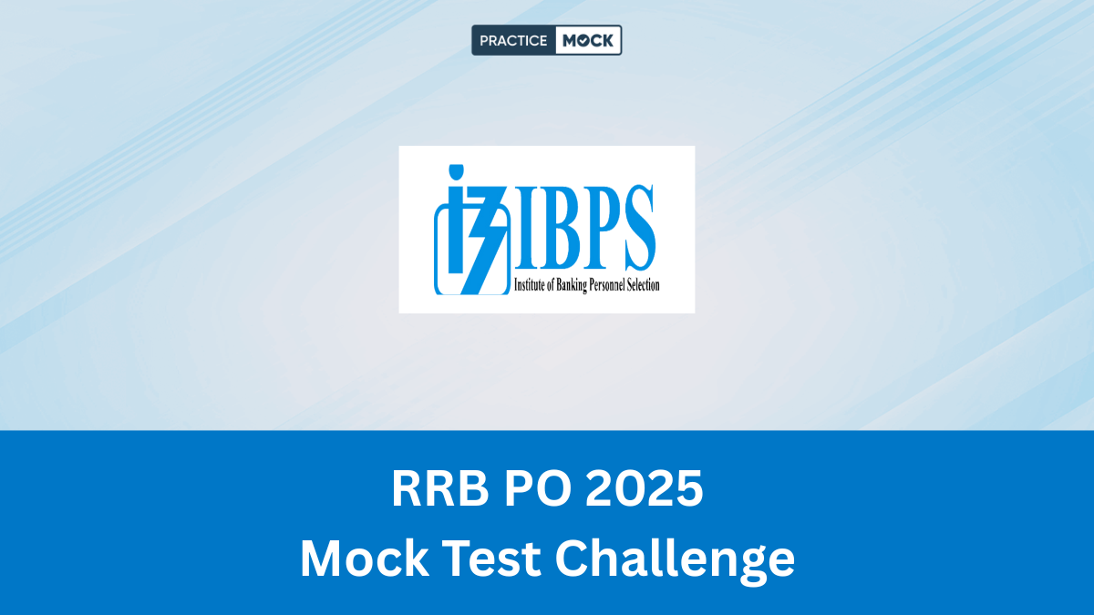 10 Days Mock Test Challenge for RRB PO Mains