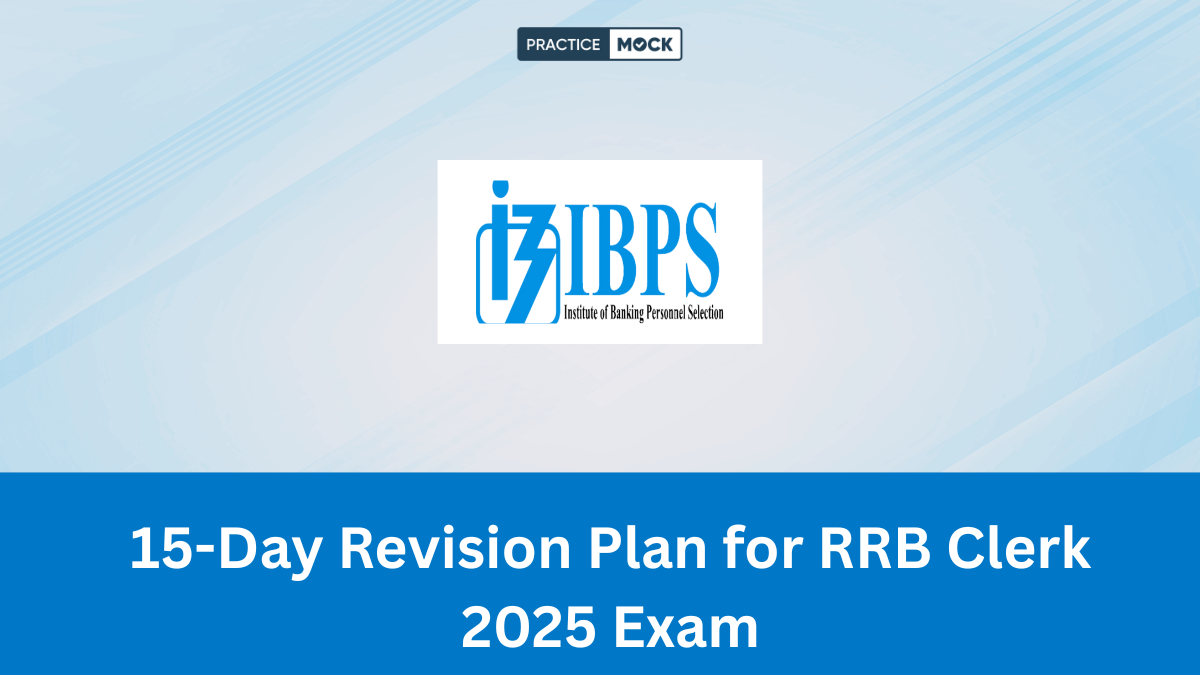 15-Day Revision Plan for RRB Clerk 2025 Exam