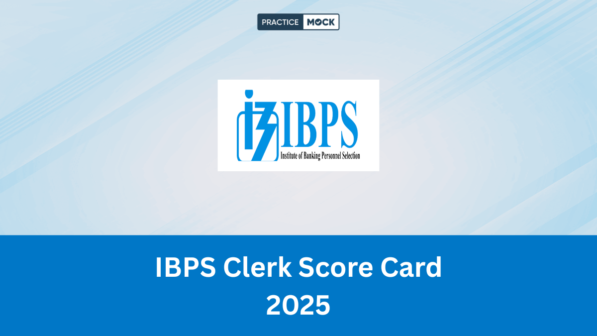 IBPS Clerk Score Card 2025