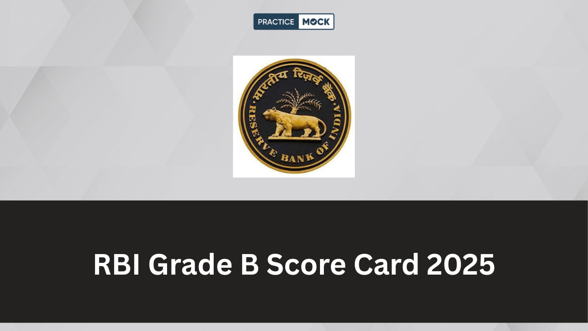 RBI Grade B Score Card 2025