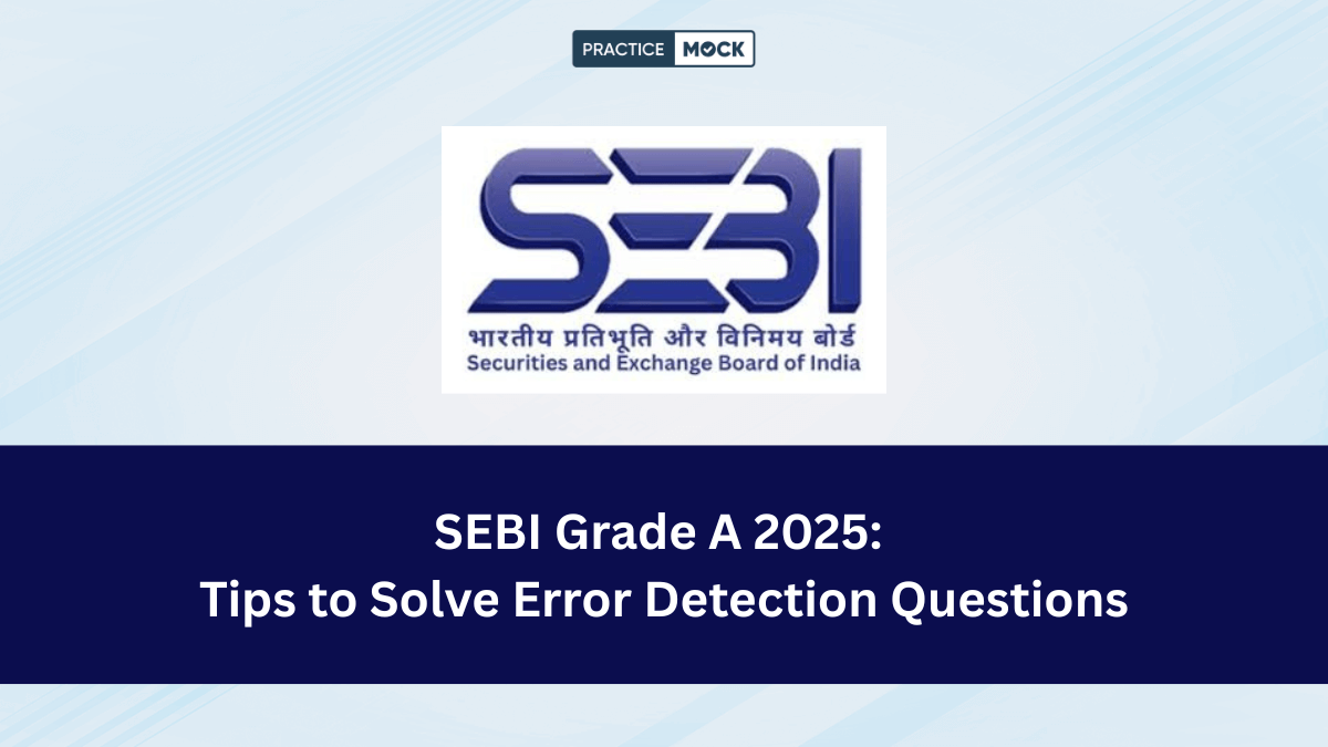 How to Solve Error Detection Questions for SEBI Grade A 2025 Exam