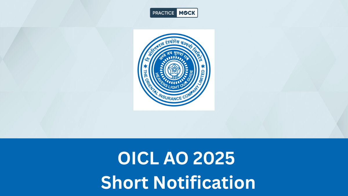 OICL AO Recruitment 2025 Short Notification