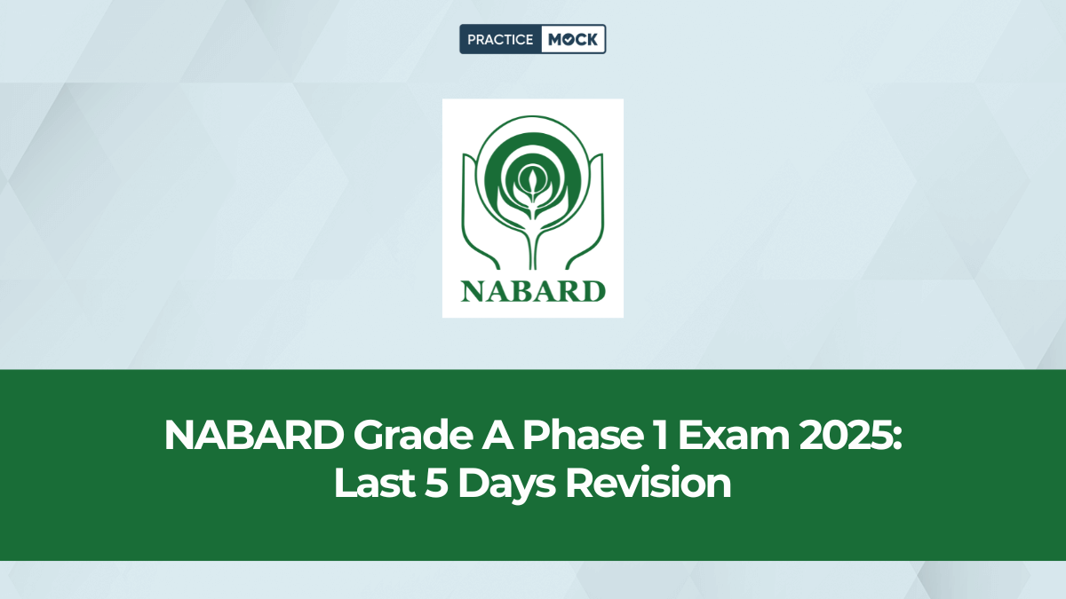 Last 5 Days Mock Test Challenge for NABARD Grade A 2025 Exam
