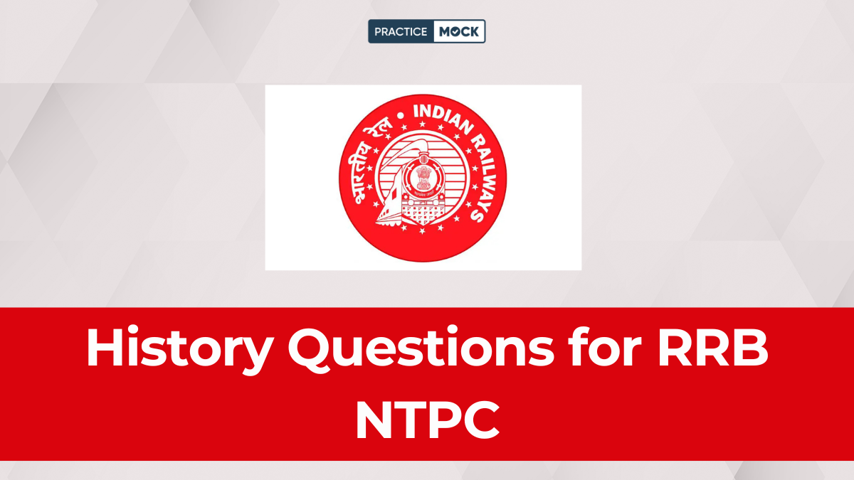History Questions for RRB NTPC