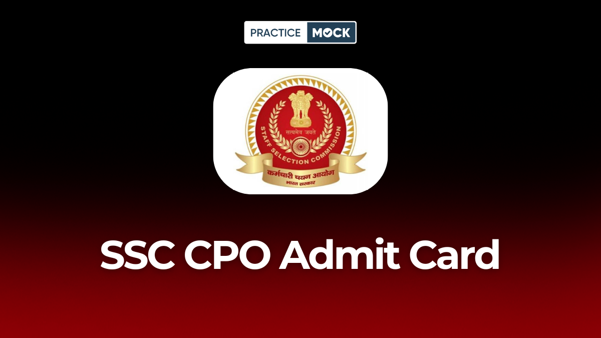 SSC CPO Admit Card 2025