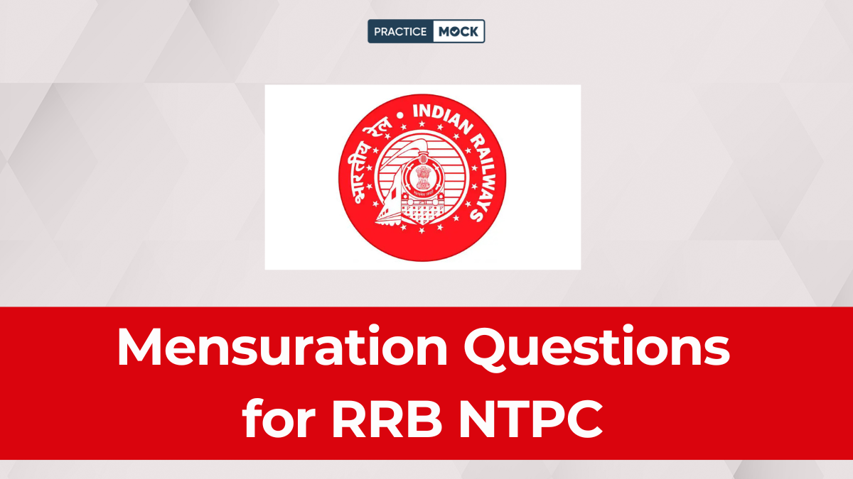 Mensuration Questions for RRB NTPC, Download Free PDF