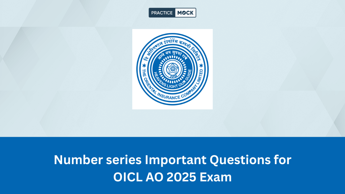 Number series Important Questions for OICL AO 2025 Exam
