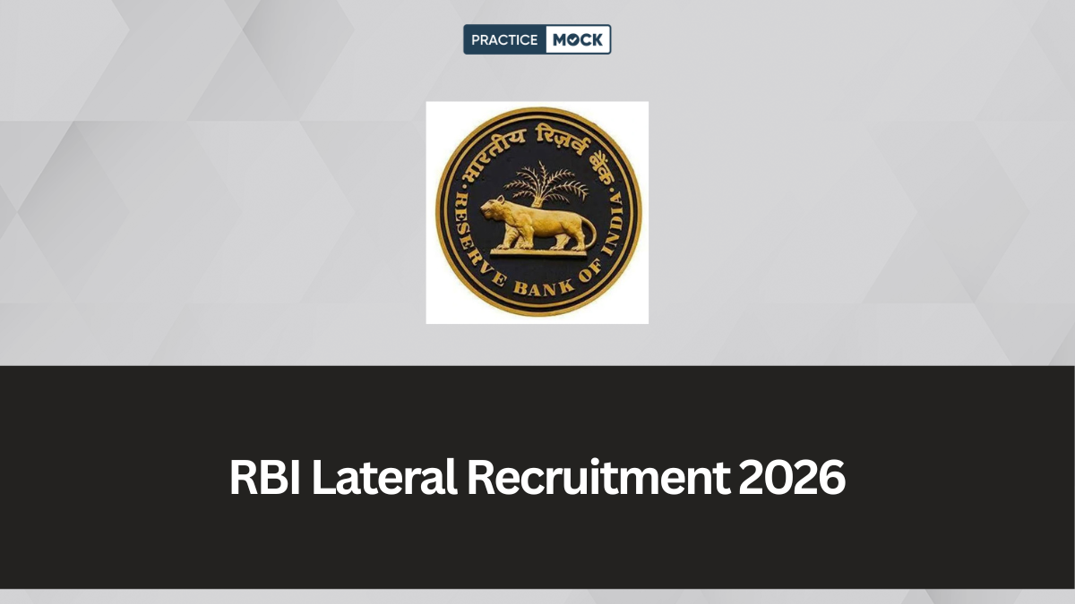 RBI Lateral Recruitment 2026