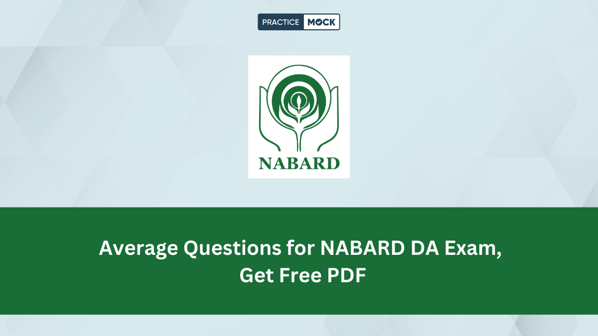 Average Questions for NABARD DA Exam, Get Free PDF