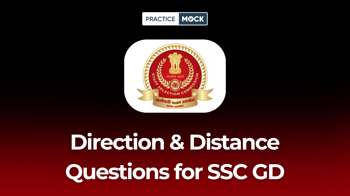Direction and Distance Questions for SSC GD Download Free PDF