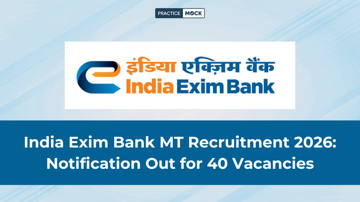 India Exim Bank MT Recruitment 2026 Notification Out for 40 Vacancies
