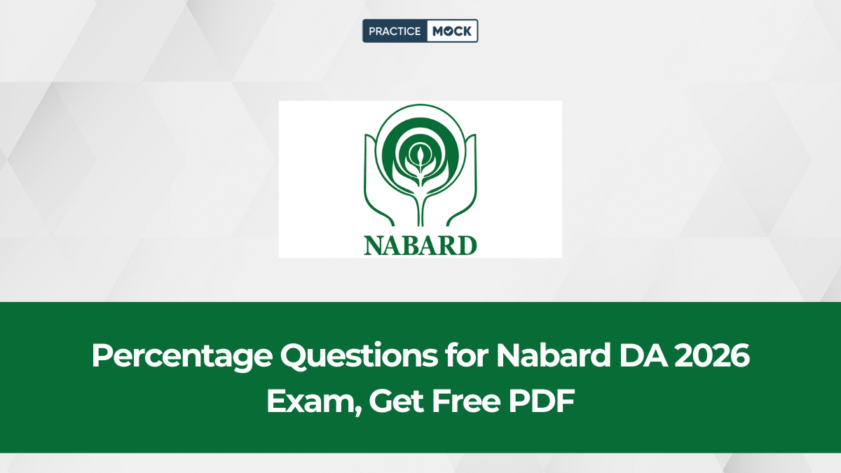Percentage Questions for Nabard DA 2026 Exam, Get Free PDF
