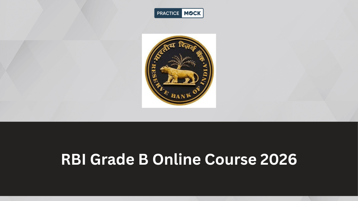 RBI Grade B Online Course 2026