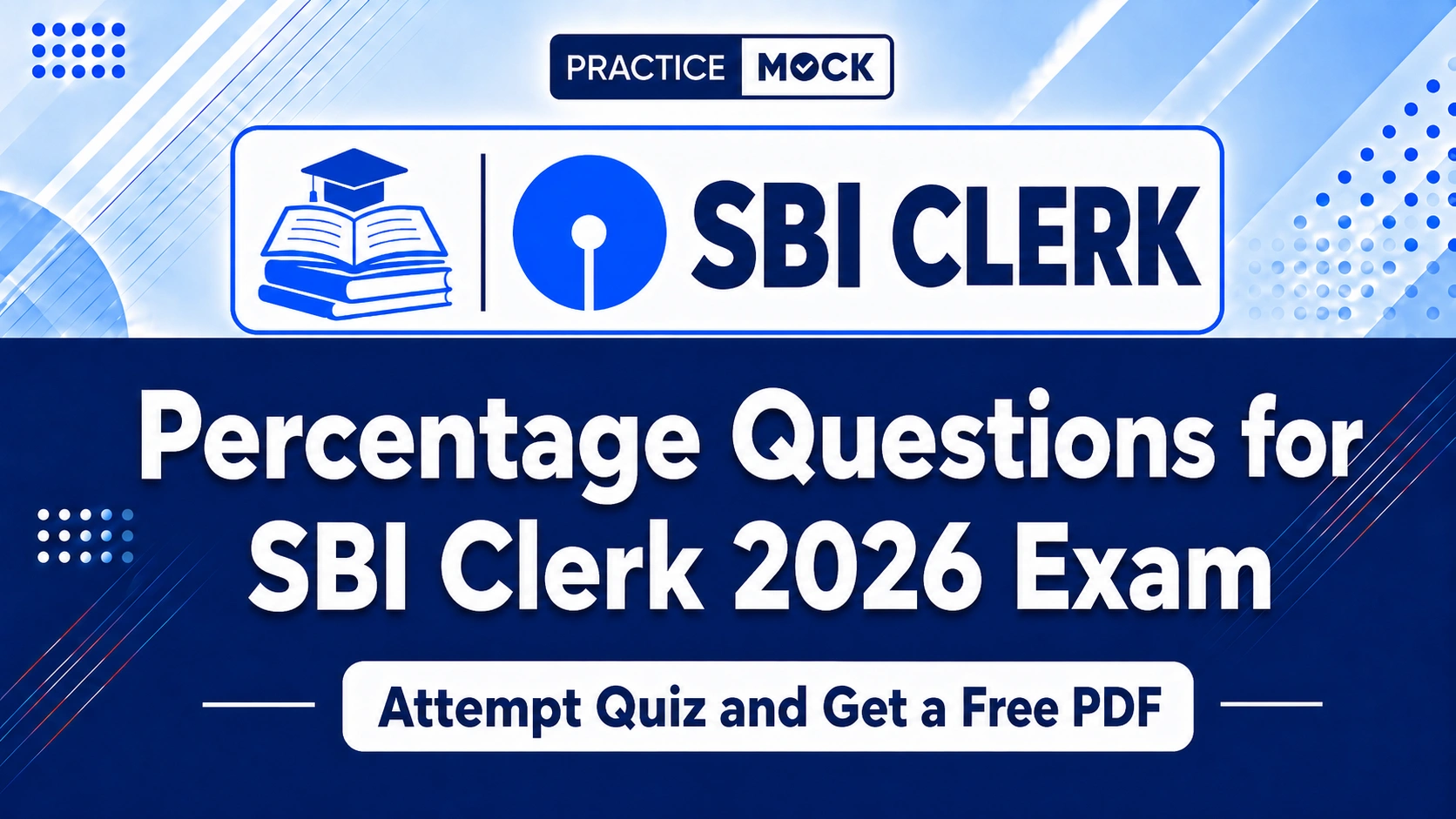 percentage questions for sbi clerk exam 2026