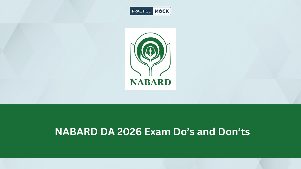 NABARD DA 2026 Exam Do’s and Don’ts