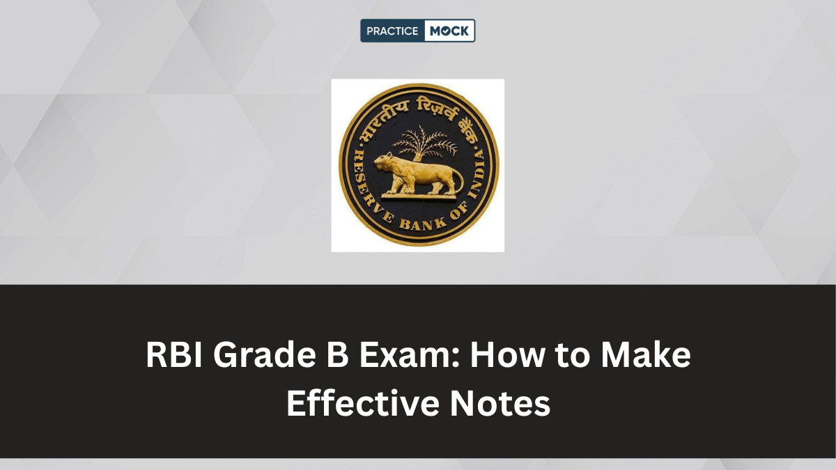 How to Make Notes for RBI Grade B 2026