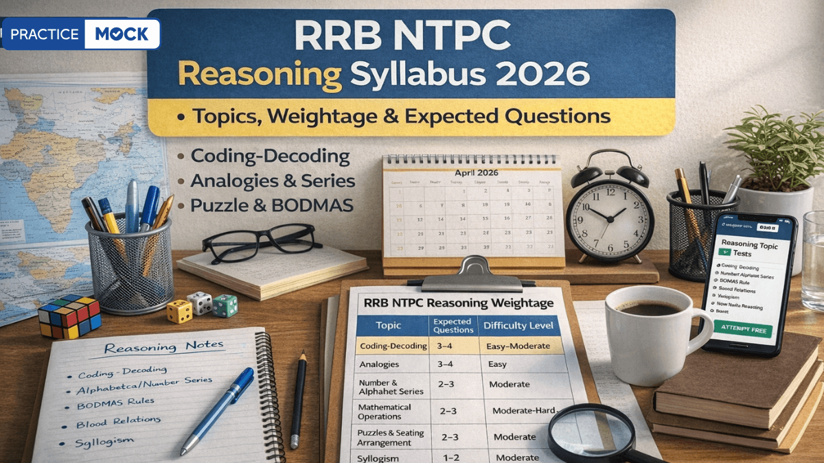 RRB NTPC Reasoning Syllabus 2026 Complete Topic-wise Guide