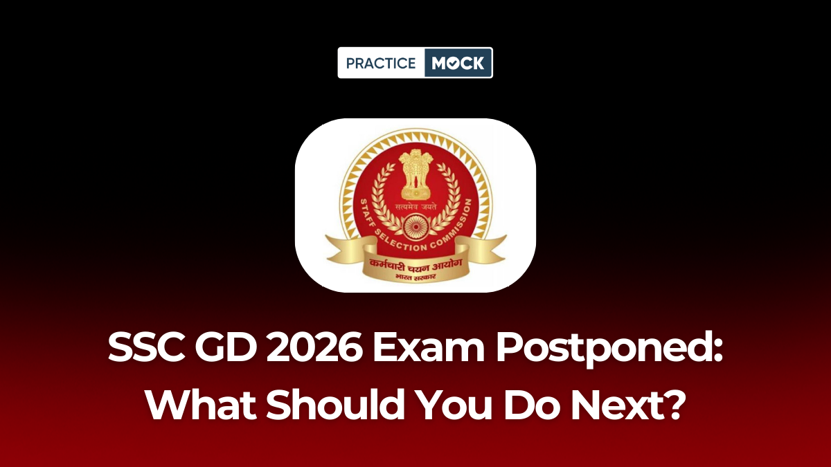 SSC GD 2026 Exam Date Postponed What Should You Do Next