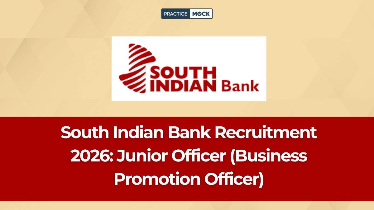 South Indian Bank Recruitment 2026 Junior Officer (Business Promotion Officer)
