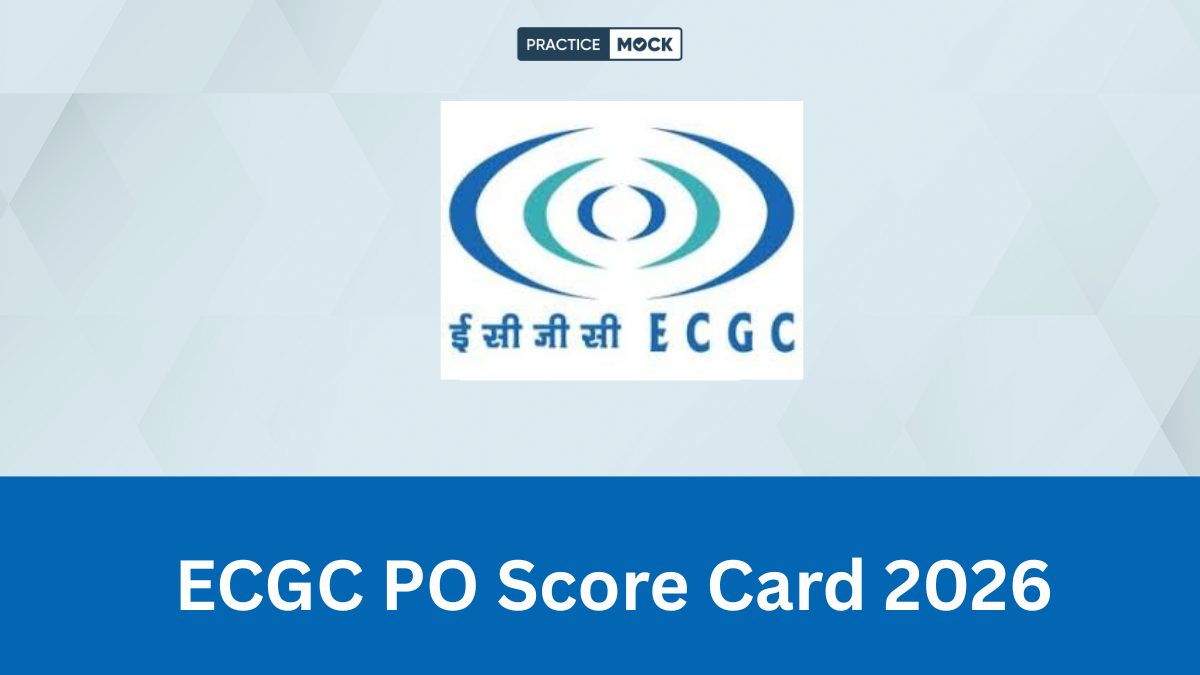 ECGC PO Score Card 2026 Out, Check Online Exam Result
