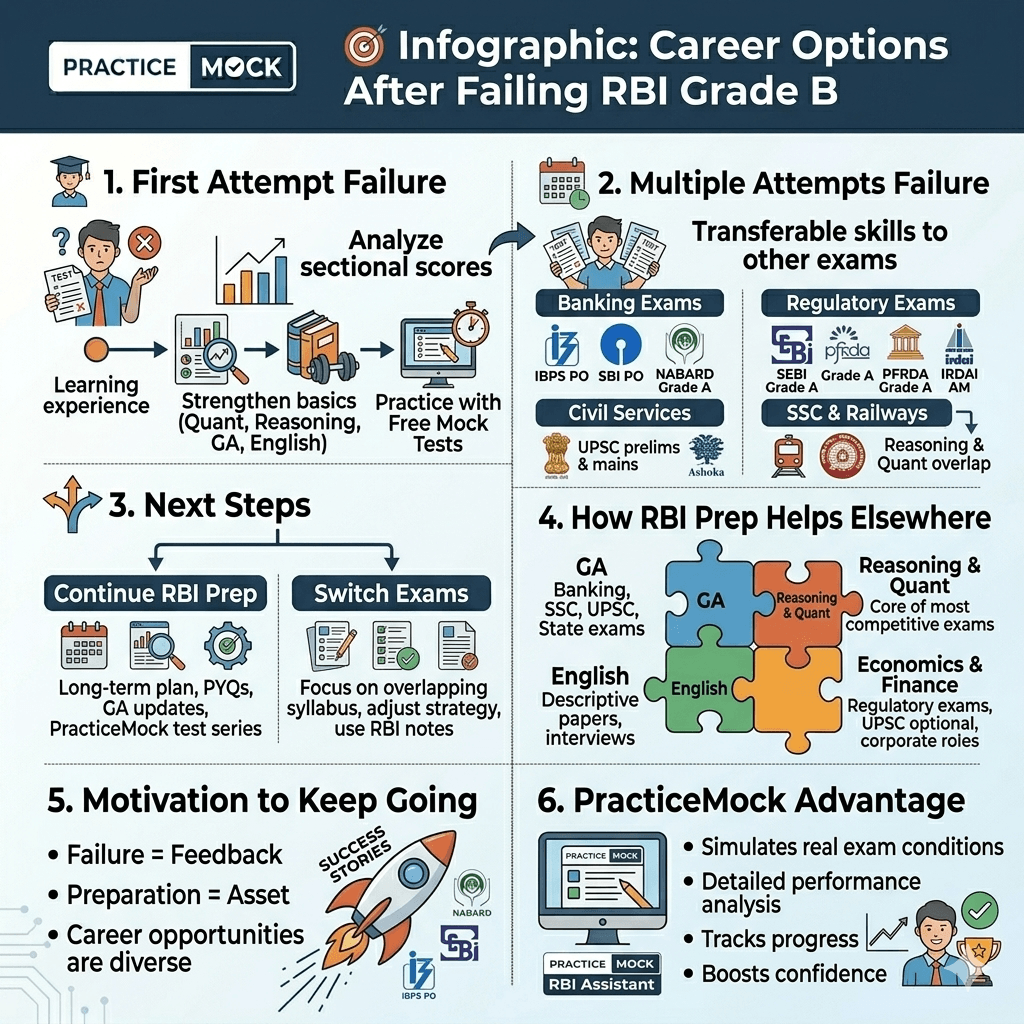 What to Do After Failing RBI Grade B Exam: Career & Preparation Guide
