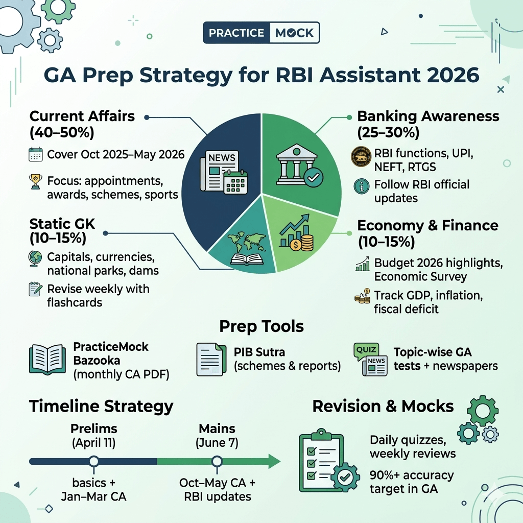 How to Prepare General Awareness for RBI Assistant 2026 Exam
